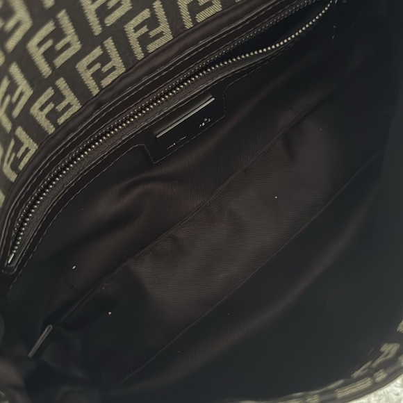 FENDI Vintage Brown Zucca Canvas Baguette shoulder bag - Picture 11 of 12